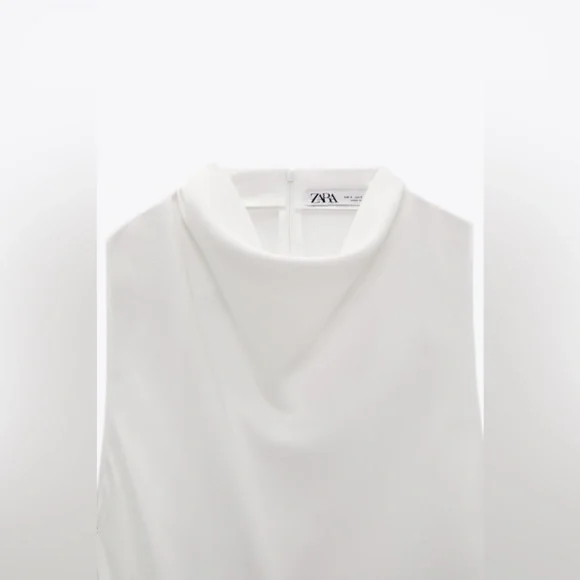 Zara jumpsuit white romper kaftan - Picture 8 of 13